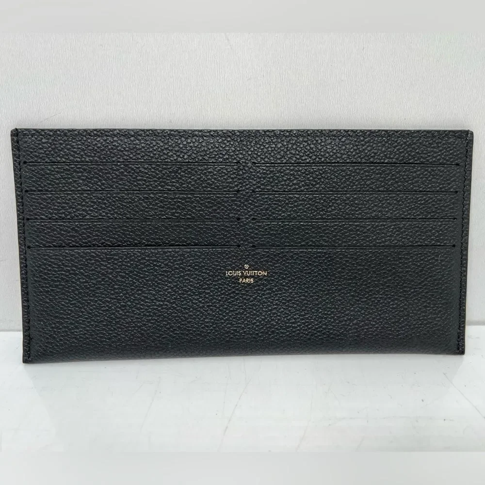 Louis  Vuitton Black Monogram Empreinte Felicie Inserts Black Very Good Conditio